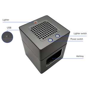 Cendrier électrique sans fumée portable USB pour bureau, voiture, bureau, avec briquet à cigare pour absorber la fumée - Product Image 5
