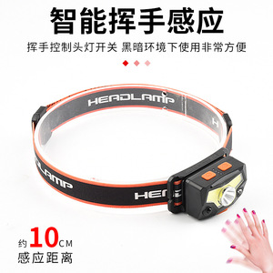 Linterna frontal LED recargable, 1000mAh, carga USB, para senderismo, Camping, pesca nocturna, uso al aire libre - Product Image 2