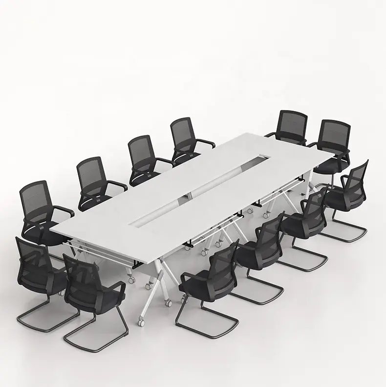 Jieao 사무실 이동식 회의 훈련 책상 접이식 플립 테이블