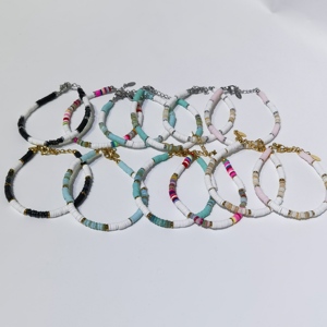 Accesorios de mar Cuentas de encanto de concha natural Cuentas de pulsera de concha baratas coloridas con agujero para cuentas de joyería DIY - Product Image 2