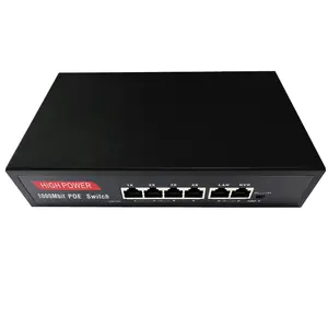 Full Gigabit 4 Port POE Ethernet Switch PCB With 5 Ports QOS And SNMP Functions