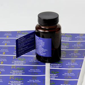 Etiquetas de Vinil Impermeáveis de Três Camadas com Logotipo Personalizado, Adesivo Redondo Removível Multicamadas, Etiquetas Adesivas Dupla Face para Cosméticos - Product Image 1