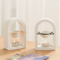 Diffuseur d'huiles essentielles de luxe en pierre volcanique, ensemble cadeau, brûleur de parfums en pierre de plâtre avec boîte personnalisée