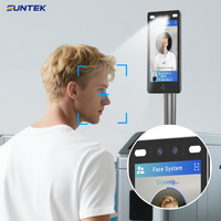 Système de contrôle d'accès biométrique par reconnaissance faciale 8 pouces avec caméra dynamique à vision nocturne, détection de mouvement Android 14 - SUNTEK