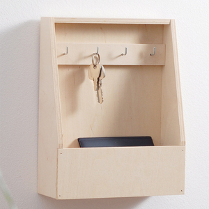 Moderno Llavero Decorativo de Pared con Diseño Rectangular de Madera y Estampado Digital para el Hogar - Product Image 3