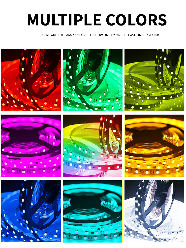 DC36V RGBW UCS2904 5050 Digital LED Light Strip 2904 RGBW 30M Pixel Smart control Led Strip Lighting