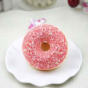 EN71 Certified Soft Donut <b>Squishy</b> Toys PU/Silicone PVC Scented Slow Rising Pink Educational Stress Relief Squeeze Toy Children - Product Image 5