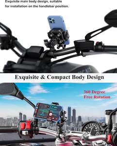 Pengisi Daya USB Cepat Tahan Air Kewig, Pengisian Nirkabel Cepat, Dudukan Ponsel Motor Anti Getaran dan Stabil dengan Dudukan Ponsel - Product Image 5