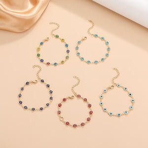 Braccialetto alla Moda con <span class=keywords><strong>Occhio</strong></span> del Diavolo, Gioielli Colorati con Occhi Blu, Accessori Retrò all'Ingrosso - Product Image 4