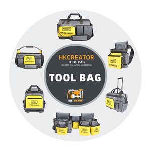 Jaune 12 24 pouces série 14 poches fourre-tout sac à outils de jardin pour charpentier Construction plomberie électricien OEM personnalisable - Product Image 1