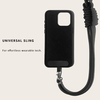 Coque de téléphone en cuir personnalisée 2025 nouveau design avec bandoulière pour iPhone 15 Pro Max housse de protection fonctionnelle