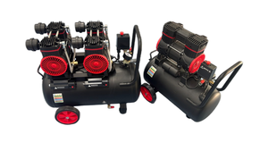Compresseur d'air silencieux sans huile 50L 1680W*2, mini compresseur d'air portable pour atelier - Product Image 2