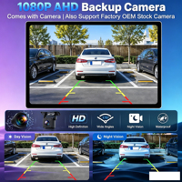 Autoradio Android 10 avec GPS intégré, lecteur CD et TPMS pour GMC Yukon/Acadia/Tahoe, Chevy Tahoe/Suburban, Buick Enclave 2007-2012