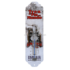 Thermomètre en <span class=keywords><strong>métal</strong></span> personnalisé pour l'extérieur, thermomètres en étain, <span class=keywords><strong>décoration</strong></span> <span class=keywords><strong>murale</strong></span> souvenir - Product Image 3
