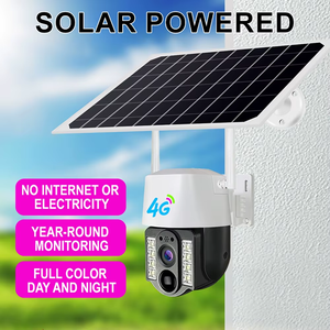 Cámara Solar Inalámbrica para Exteriores, Cámara IP V380pro, Cámara de Seguridad Remota, Detección de Movimiento PIR, Intercomunicador de Voz Bidireccional, Visión Nocturna - Product Image 3