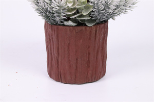 Composizione Natalizia Artificiale in Vaso, Pino Ghiacciato <span class=keywords><strong>con</strong></span> Bacche Rosse, <span class=keywords><strong>Centrotavola</strong></span> Invernale per Decorazione Domestica - Product Image 3