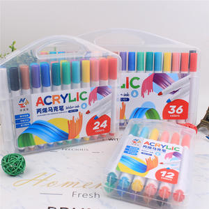 Nouvel ensemble de stylos à peinture acrylique Rock-Markers avec pointes réversibles, idéal pour la pierre, le bois et la céramique - Product Image 6