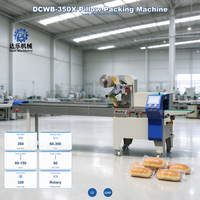 Machine d'emballage horizontale automatique pour barres protéinées énergétiques de haute qualité, bonbons au chocolat et pain, emballage en sachet oreiller