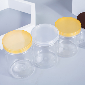 Wholesale Free Samples 500ml Empty PET <b>Plastic</b> Snack <b>Jars</b> with Screw Top Lids for Sugar & Candy Food Packing - Product Image 4