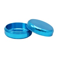 Boîte en papier individuelle, emballage, diamètre 64 mm, forme ronde, boîte de rangement en aluminium, plusieurs couleurs en stock