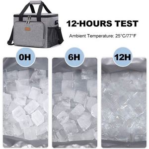 Grand sac isotherme pour le déjeuner, boîte à lunch isolée, sac isotherme souple, sac isotherme personnalisé avec logo - Product Image 4