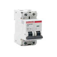 6ka 2p 250v Miniature Disjoncteur KEMA 3p Din Rail DC Mini Disjoncteurs