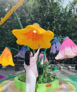 Q119 2023 desain kreatif tubuh induksi penginderaan listrik membuka dan menutup bunga <span class=keywords><strong>2.3</strong></span> Meter taman taman Mall dekorasi - Product Image 5