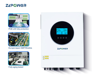 Industrial Standard Hybrid Solar 120V 8KW 10KW 200A MPPT Dual 120V/240V 48V 240V Split Phase <b>Battery</b> Support - Product Image 1