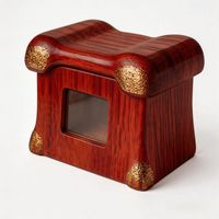 Urnas para Mascotas de Madera Maciza Estilo Europeo con Marco para Fotos, Hechas a Mano y con Tamaños Personalizables para Gatos/Perros, Ataúd Conmemorativo