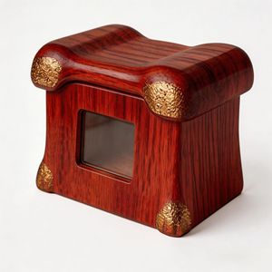 Urnes funéraires <span class=keywords><strong>en</strong></span> bois massif pour animaux de compagnie avec cadre photo, faites à <span class=keywords><strong>la</strong></span> main et tailles personnalisables pour chats/chiens, cercueil commémoratif - Product Image 3