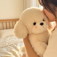 Peluche chien réaliste mignonne et douce, idéale pour les grossistes, les détaillants et le marché de la revente