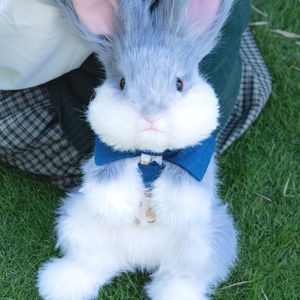 Mochila de Conejo de Peluche de Poliéster Suave de la Marca DUPAN, Simulación de Conejo de Angora, Linda y Realista - Product Image 5