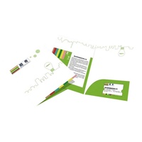 Papel de impresión personalizado A3/A4, tamaño del folleto, chaquetas, archivo, publicidad, carpeta DE PRESENTACIÓN DE 2 bolsillos