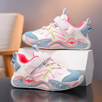 Chaussures de sport d'extérieur pour enfants, baskets à velcro tendance, chaussures de course légères en cuir pour enfants, chaussures décontractées respirantes
