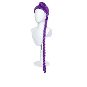 Perruque queue de cheval Anime <span class=keywords><strong>Demonslayer</strong></span> avec tresses violettes, perruques de cosplay pour équipe, divers styles de personnages, ensemble complet pour la tête - Product Image 1