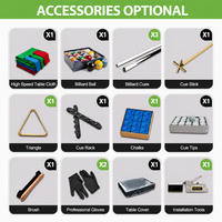Table de billard de haute qualité, petite table de billard de 8 pieds, table de billard de 7 pieds avec accessoires