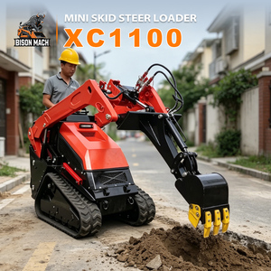 Mini-chargeuse compacte MACH XC1100 avec moteur, machine de terrassement compacte et puissante, conception compacte et puissante, petite taille - Product Image 4