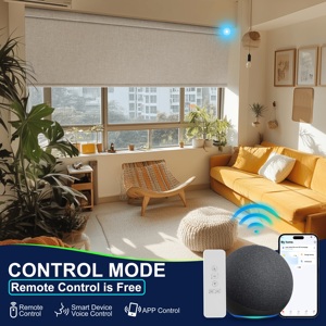 تخفيضات هائلة على بطارية تعمل بالبطارية الذكية-أفضل جودة التعتيم التلقائي ستائر داخلية بمحركات قابلة للتخصيص - Product Image 4