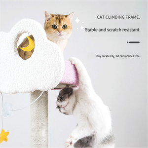 Jouets pour animaux de compagnie de luxe modernes, grande tour multi-niveaux en bois, arbre à gratter et à grimper pour animaux de compagnie - Product Image 2