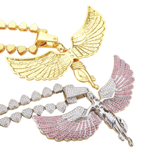 Stainless Steel Gold Plated Trendy Link Chain Men's Pendant <b>Necklace</b> Waterproof Wholesale Customized Logo Party Jewelry - Product Image 1