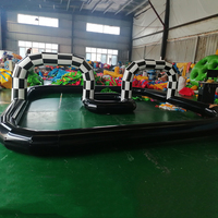Barrière de sécurité gonflable pour karting en PVC écologique – Piste de course automobile intérieure/extérieure pour enfants – Clôture de piste de glisse sur mesure