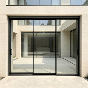 Deioux Modern Design Frameless Glass <b>Sliding</b> Door with Double Glazing for Commercial Building OEM ODM Service Support - Product Image 1