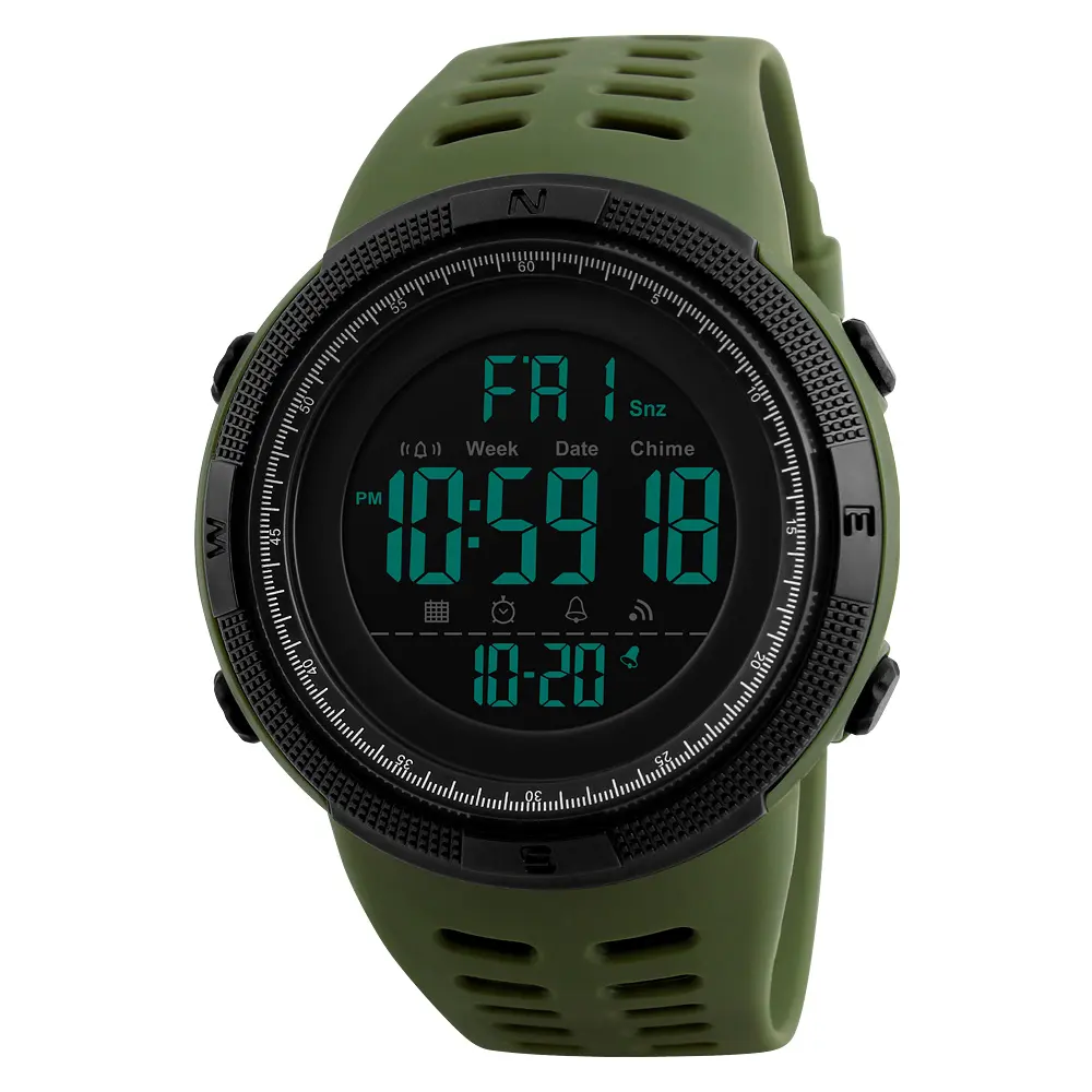 SKMEI 1251 Relojes Hombre Cheaper Electronic Watch 50m Waterproof Digital Watch Chrono Sport Watch Men Wrist