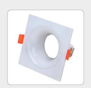 Nouveau support de projecteur LED rond noir MR16/GU10 avec anneau de fixation pour centres commerciaux et restaurants - Product Image 6