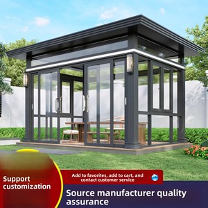 <span class=keywords><strong>Wow</strong></span> Oh Wintergarten Quadratisch 1000 Serie Aluminiumlegierung Glasraum Sonnenschutz Wärmeisolierend Bruchfeste Aluminiumkonstruktion Villa Innenhof - Product Image 5