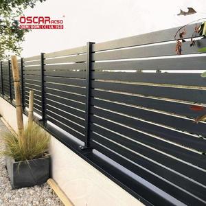 Valla <span class=keywords><strong>de</strong></span> Aluminio para Construcción <span class=keywords><strong>de</strong></span> Bajo <span class=keywords><strong>Mantenimiento</strong></span> con Espaciado <span class=keywords><strong>de</strong></span> Láminas <span class=keywords><strong>de</strong></span> 50 mm, Rieles SHS 40x40x16, para Rancho, Exteriores y Granja - Product Image 1