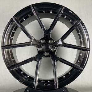 Rines de Aleación Mono Negros Brillantes Personalizados 5x112 5x120 5x114.3 Cóncavos para Autos BMW M3 M4 Tesla Mustang Audi Tesla Infiniti - Product Image 1