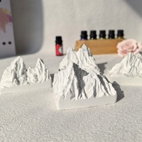 Diffuseur de parfum pour la maison avec base en bois, design Montagne Paysage Mondial, décoration