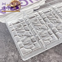 Tangba Love Chocolade Polycarbonaat Mal Valentijnsdag Plastic Chocoladevorm Romantische Aangepaste Chocoladevormen