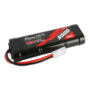 חבילת סוללות 7.2V קיבולת גבוהה 6 תאים 5000mAh NiMH החלפת חבילת סוללות שטוחה סוללת תחביב לרכב RC, משאית RC, מיכל RC,